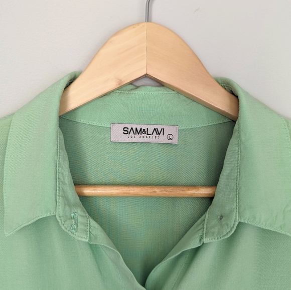 🇺🇸 Sam & Lavi Button Up Tunic Blouse Made In USA - Picture 6 of 7